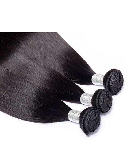 LuxelengthsByLala 9A Bundles Peruvian Virgin Hair Straight Natural Black Color Hair Extensions