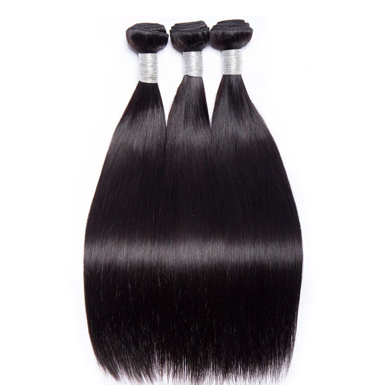 LuxelengthsByLala 9A Bundles Peruvian Virgin Hair Straight Natural Black Color Hair Extensions